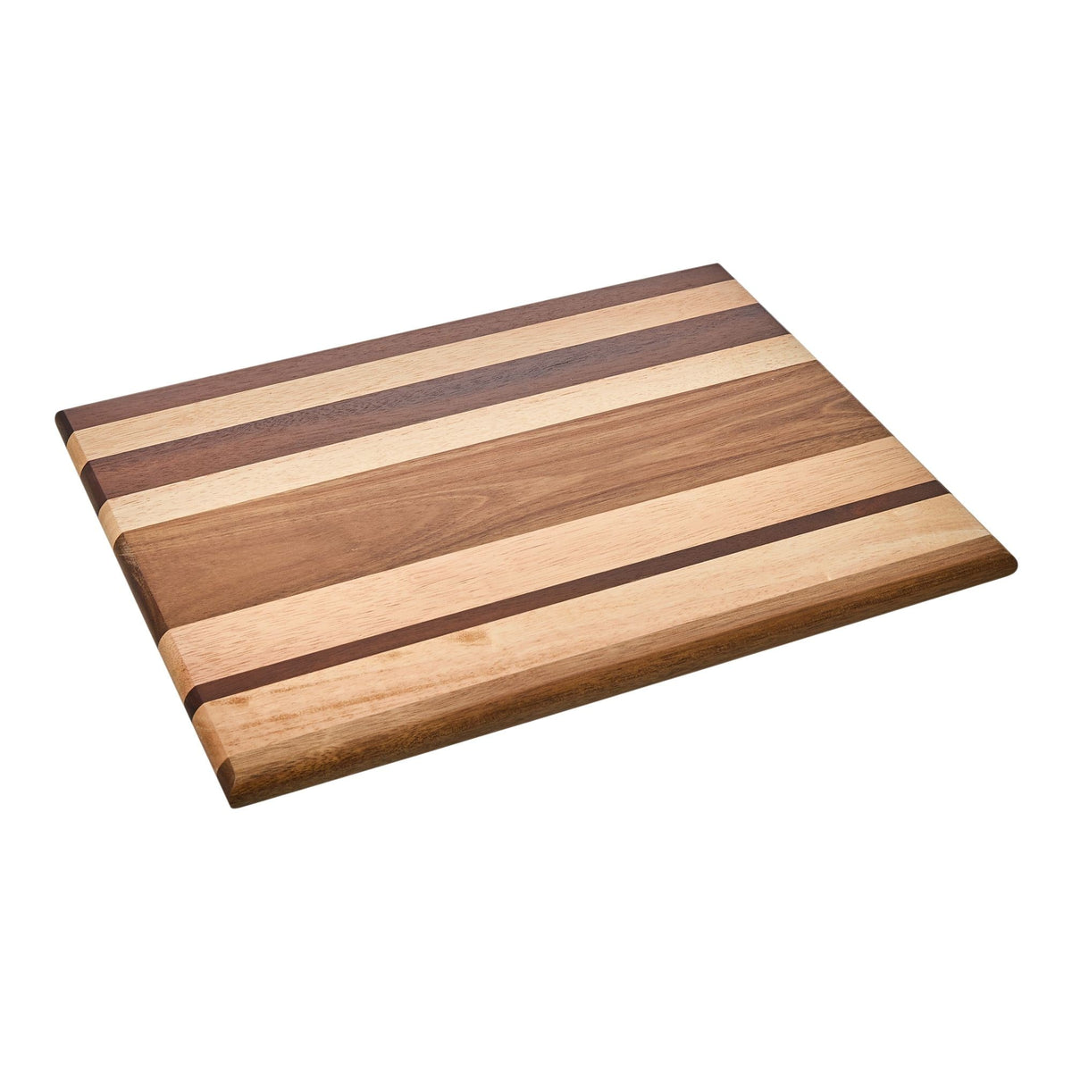 Striped Multi Wood Large Cutting Board