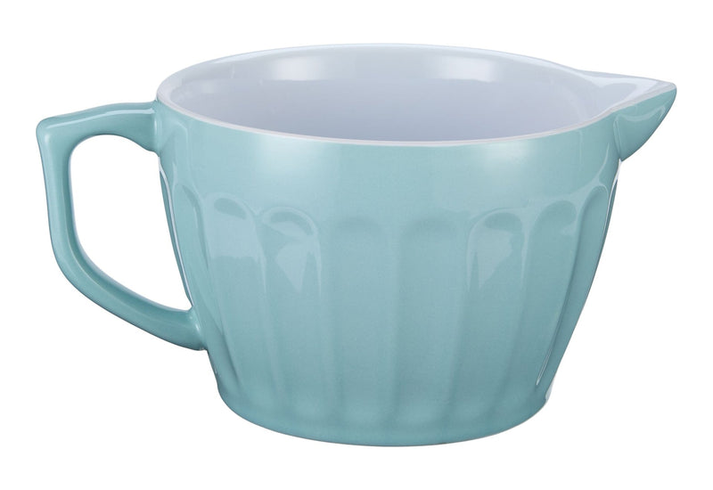 White/Blue Ceramic Batter Bowl, 2.5-qt O8