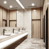 Hyacinth Matte Stone Round Vessel Bathroom Sink/Basin, Handpolished Construction, White