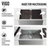 Oxford 1-Bowl Stainless Steel Apron Front Farmhouse Kitchen Sink with Accessories, 30-in