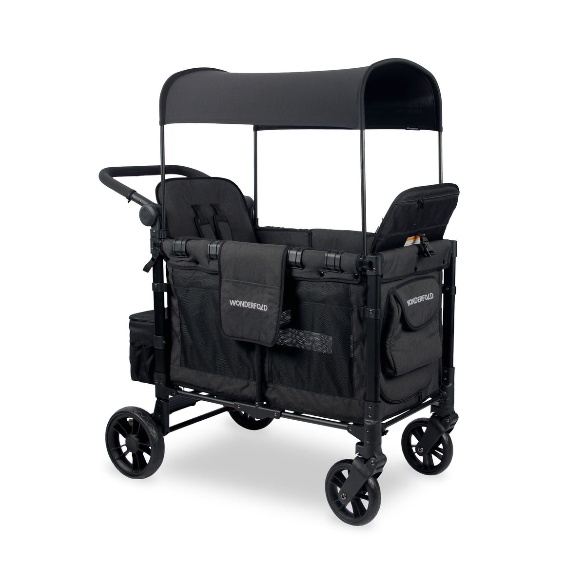 W2 Elite Double Stroller Wagon, 2-Seater, Black