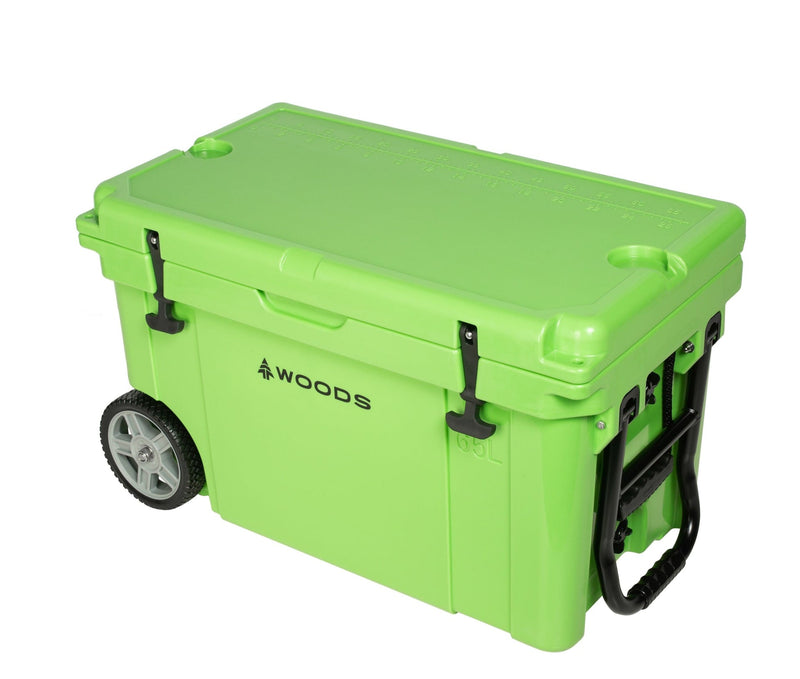 ARCTIC Wheeled Roto-Moulded Cooler with Handle, 65-L, Parrot Green T3