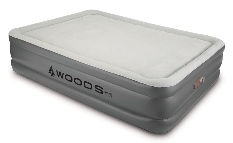 Tritech Memory Foam Double-High Queen Air Mattress with Built-In 120V Pump X3