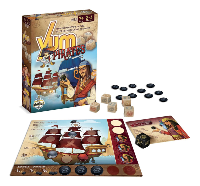 Yum Pirate Family Board Game, French, Ages 7+ T6